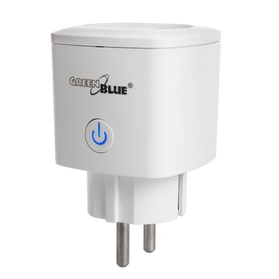 GreenBlue Vtičnica GreenBlue WiFi z daljinskim upravljanjem, Android/iOS/Alexa/Google Home, poraba. energije, časovnik, največ 3680 W, tip F, GB720 F