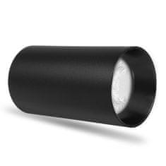 Maclean Maclean svetilka za površinsko montažo, točkasta, okrogla, aluminijasta, GU10, 55x100mm, črna barva, MCE458 B/B