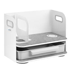 Ergo Office Pisalni organizator s predalom in brezžičnim polnilnikom Ergo Office, bel, max. 10 kg, ER-441