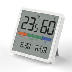 GreenBlue Termometer/hiprometer s funkcijo ure in datuma, zeleno-modra, baterija CR2032, temperaturno območje od -9,9 do +60 stopinj C, GB380