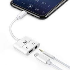 Maclean Adapter USB Type-C - 3,5 mm mini jack z Power Delivery (PD) 30W Maclean, MCTV-848