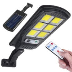 Maclean Solarna ulična svetilka LED s senzorjem gibanja in daljinskim upravljalnikom Maclean IP54, 4W, 400lm, 6500K, Li-ion 1200 mAh, 3 načini delovanja MCE446