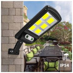 Maclean Solarna ulična svetilka LED s senzorjem gibanja in daljinskim upravljalnikom Maclean IP54, 4W, 400lm, 6500K, Li-ion 1200 mAh, 3 načini delovanja MCE446