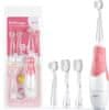Seago Otroška sonična zobna ščetka SEAGO, roza, 1xAA 1,5 V (ni vključena), 4 konice, SG-513 Pink