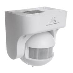 Maclean Maclean PIR detektor gibanja, infrardeči, IP44, bel, doseg 12 m, največja obremenitev 800/1200 W, MCE358 W