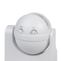 Maclean Maclean PIR detektor gibanja, infrardeči, IP44, bel, doseg 12 m, največja obremenitev 800/1200 W, MCE358 W