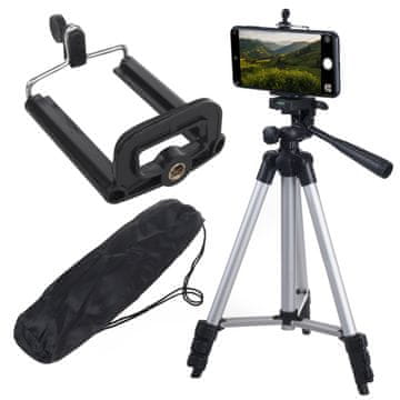 Maclean Univerzalni 1/4" Maclean stativ, za fotoaparate, kamere, pametne telefone, obročne luči max. 1020 mm, največ 2 kg, MC-164