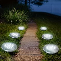 Maclean Maclean IP44 sončni vrtni reflektor, 12 LED SMD, 4000K, Ni-MH 600 mAh, 0,7W, MCE318