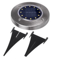 Maclean Maclean IP44 sončni vrtni reflektor, 12 LED SMD, 4000K, Ni-MH 600 mAh, 0,7W, MCE318