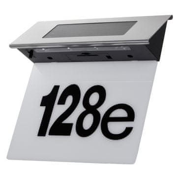 Maclean Solarna lampa LED z numerem domu Maclean, IP44, 1W, 100lm, 6000K, akumulator 600 mAh, 2,5V DC 70mA, MCE423