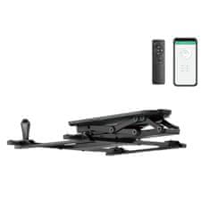 Maclean Maclean električni stropni nosilec za TV, TUYA podpora, max VESA 600x400, za poševne stene, daljinski upravljalnik, 32"-70", 35kg, MC-880T