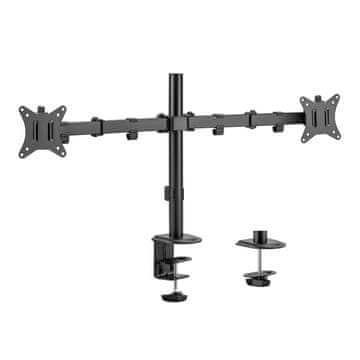 Maclean Namizni nosilec Maclean za 2 monitorja, VESA 75x75 in 100x100, 17-32", 2x 9 kg, MC-754N