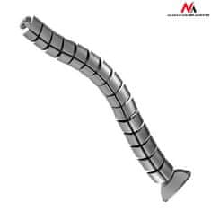 Maclean Maclean namizni organizator kablov/nosilec maske, 75 cm, srebrn, MC-768 S