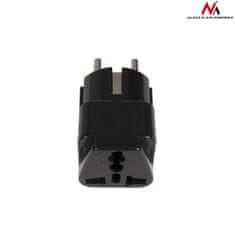 Maclean MCE155 46974 Adapter iz Velike Britanije v EU vtič univerzalni črn