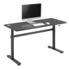 Ergo Office ročno višinsko nastavljiva pisalna miza, največ 40 kg, največja višina 117 cm, z mizo za sedenje/stojenje, ER-401 B