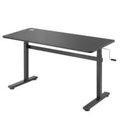 Ergo Office Ergo Office ročno višinsko nastavljiva pisalna miza, največ 40 kg, največja višina 117 cm, z mizo za sedenje/stojenje, ER-401 B