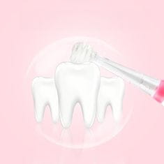 Seago Otroška sonična zobna ščetka SEAGO, roza, 1xAA 1,5 V (ni vključena), 4 konice, SG-902 Pink