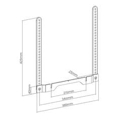 Maclean Nosilec VESA za Sonos Ray Maclean, 2 kg, MC-975