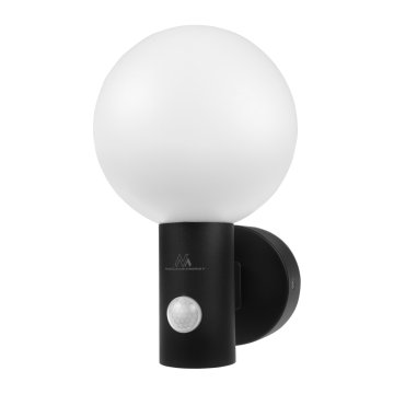 Maclean Maclean LED svetilka s senzorjem gibanja, PIR senzor gibanja, črna, 15W, IP65, 1600lm, nevtralna bela (4000K) MCE515 B