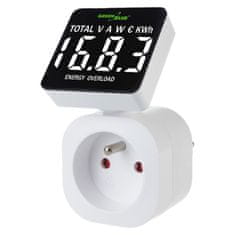 GreenBlue Merilnik energije GreenBlue, vatmeter, 16A, max. 3680 W, podpomnilnik, GB620 E