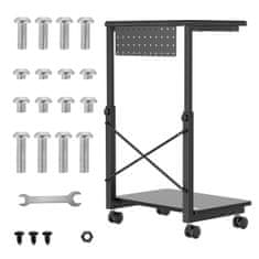 NanoRS Voziček za računalniške procesorje s polico NanoRS, največ 80 kg, nastavljiva višina 550 ~ 850 mm, RS430