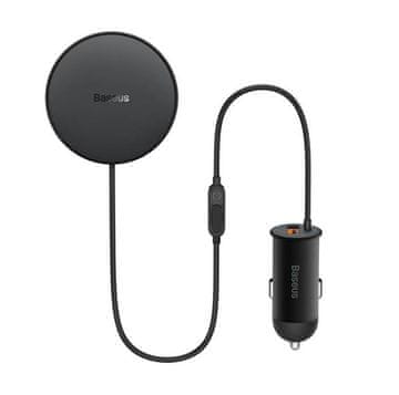 Nobrand CW01 avto magnetni nosilec s polnilcem (15W MagSafe + USB-C 25W)