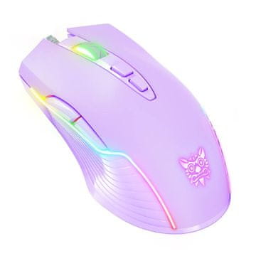 Onikuma RGB žična gaming miška CW905 Purple