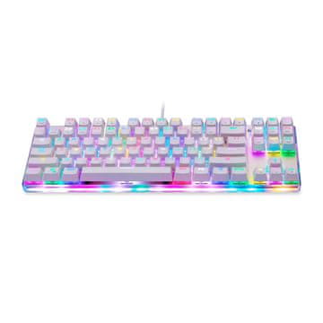 Motospeed Mehanska gaming tipkovnica K87S RGB (bela)