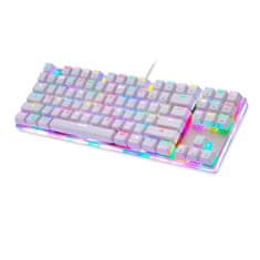Motospeed Mehanska gaming tipkovnica K87S RGB (bela)