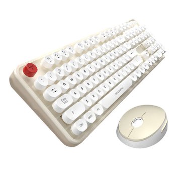 MOFII Brezžični komplet tipkovnica + miška MOFII Sweet 2.4G (belo-bež)