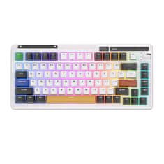 Royal Kludge Brezžična mehanska tipkovnica KZZI K75 pro RGB, Eternity Switch (črno-bela)