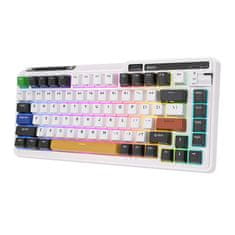 Royal Kludge Brezžična mehanska tipkovnica KZZI K75 pro RGB, Eternity Switch (črno-bela)