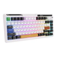Royal Kludge Brezžična mehanska tipkovnica KZZI K75 pro RGB, Eternity Switch (črno-bela)