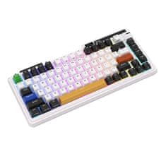Royal Kludge Brezžična mehanska tipkovnica KZZI K75 pro RGB, Eternity Switch (črno-bela)