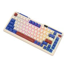 Royal Kludge Brezžična mehanska tipkovnica KZZI K75 pro RGB, Moment Switch (retro modra)