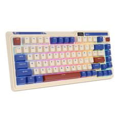 Royal Kludge Brezžična mehanska tipkovnica KZZI K75 pro RGB, Moment Switch (retro modra)