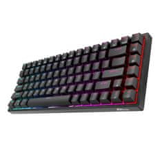 Royal Kludge Brezžična mehanska tipkovnica RK84 RGB, rdeče stikalo (črna)