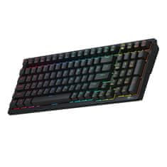 Royal Kludge Brezžična mehanska tipkovnica RK98 RGB, rdeče stikalo (črna)