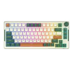 Royal Kludge Brezžična mehanska tipkovnica RKH81 RGB, Sky cyan stikalo (zeleno)