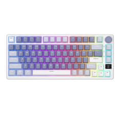 Royal Kludge Brezžična mehanska tipkovnica RKM75 RGB, srebrno stikalo (modra)