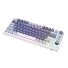 Royal Kludge Brezžična mehanska tipkovnica RKM75 RGB, srebrno stikalo (modra)