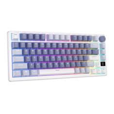 Royal Kludge Brezžična mehanska tipkovnica RKM75 RGB, srebrno stikalo (modra)