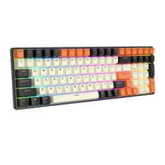 Royal Kludge Mehanska tipkovnica RK100 RGB, rjavo stikalo (črno-oranžno)