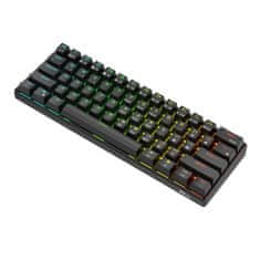 Royal Kludge Mehanska tipkovnica RK61 RGB, rjavo stikalo (črna)