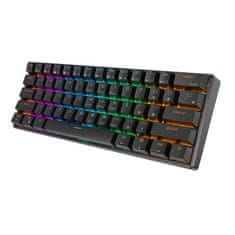 Royal Kludge Mehanska tipkovnica RK61 RGB, rdeče stikalo (črna)