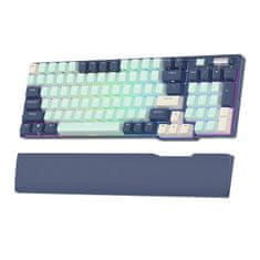 Royal Kludge Mehanska tipkovnica RK96 RGB, rjavo stikalo (modra)