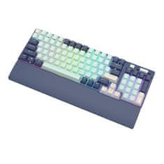 Royal Kludge Mehanska tipkovnica RK96 RGB, rjavo stikalo (modra)