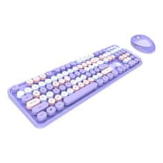 MOFII  Brezžična tipkovnica in miška Sweet Purple