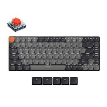 Keychron K3 LED rdeče stikalo Brezžična nizkoprofilna tipkovnica (siva) [K3X-A1].