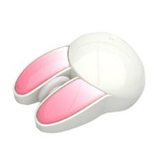 MojPlanet Brezžična miška + Bluetooth Rabbit M6DM Glossy (belo-rožnata)